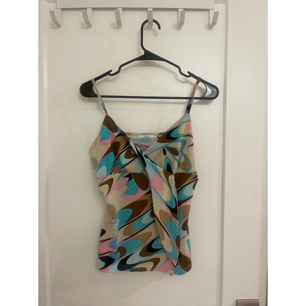 Vintage Y2K‎ Geometric Artsy Tank Top Mermaid Core Summer Concert